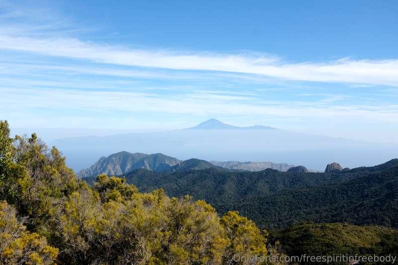 The trail slowly acends to higher places in the island where..