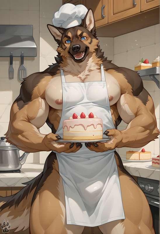 Our chef Max has made you a very special cake, just like you! <3