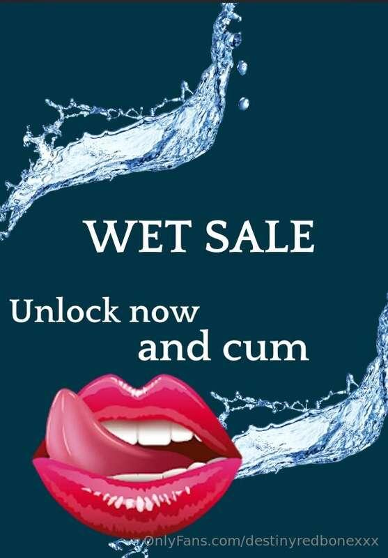 💦 SLIPPERY WHEN WET SALE 💦Who’s gonna make me drip the faste..