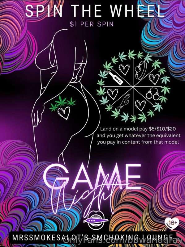 💚💚💚Game night tonight, just a dollar to play💚💚💚

💚💚💚content ..