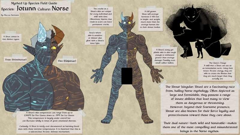 Mythed Up Field Guide #1: Jötunar (SFW)