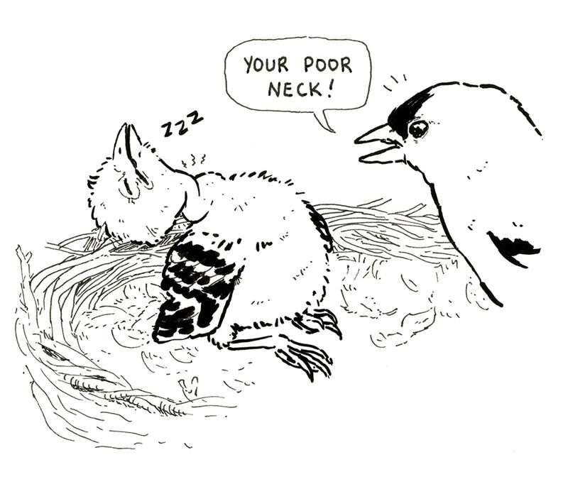 Your poor neck! + how old is this baby?