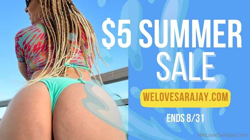 ## $5 Summer VIP OF Sale starts NOW! ☀️  ➡️ @sarajay ⬅️ only..