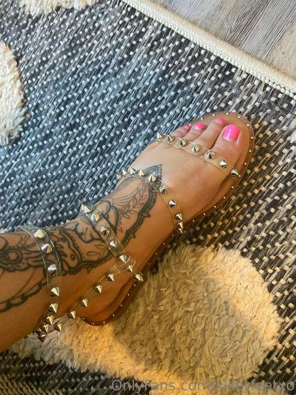 What do you think of my new sandals? Pretty spikey I might h..
