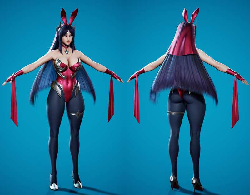 Bunny Irelia - Texturing in Progress, and a little thiccer!