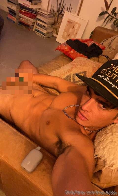 Tell me if you’d watch me stroke this cock slow… or shove it..
