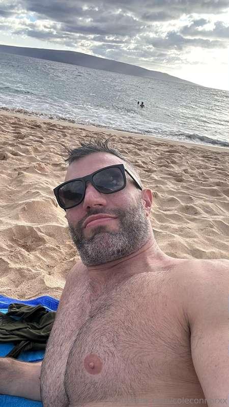 Trying to get a tan on the beach 🏖️ how is your day going?