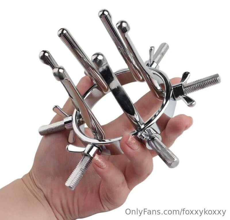 OMG! I can not wait till this arrives 🤤 spiked chastity, ana..