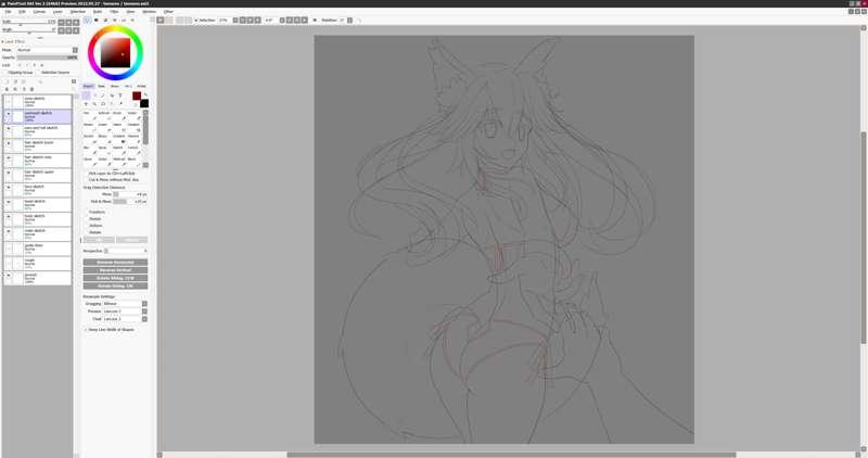 Progress on Tamamo no Mae.