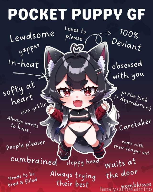 Pocket puppy GF things~ Always trying my best to be a good girl!

#fyp #lewdtuber #kinky #petplay #puppygirl #hentai