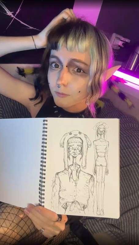 thank you so much to everyone who joined my stream yesterday!
I enjoyed chatting with you and drawing. here are some cute screenshots from the stream :3