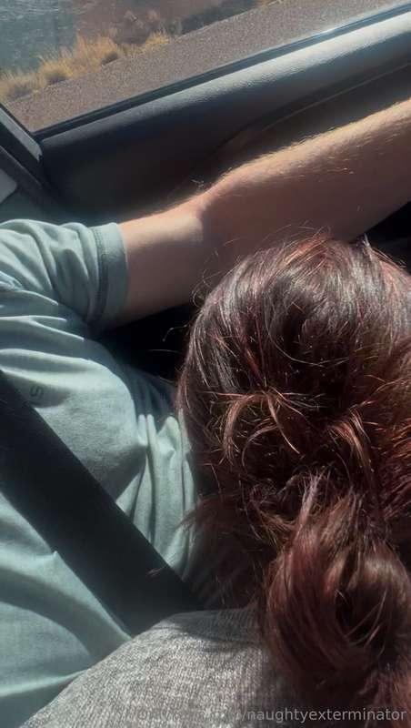 Fun in the car in Arizona 