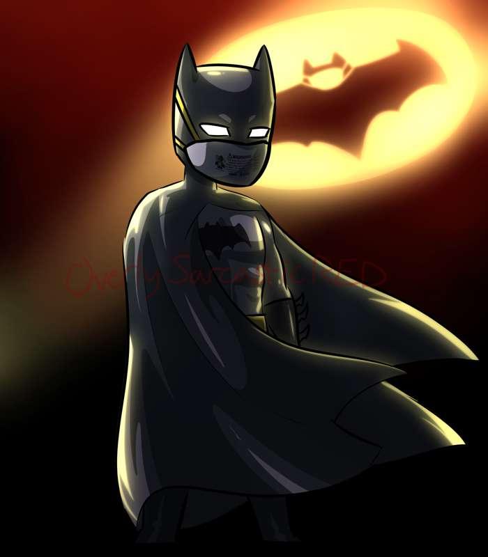 Reward: Batman (in an n95 mask!)