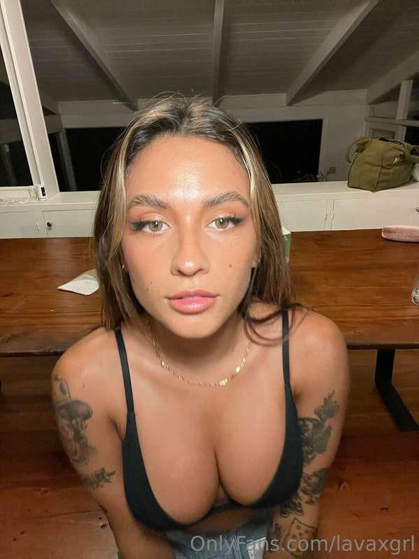 Are you looking at my boobs?
