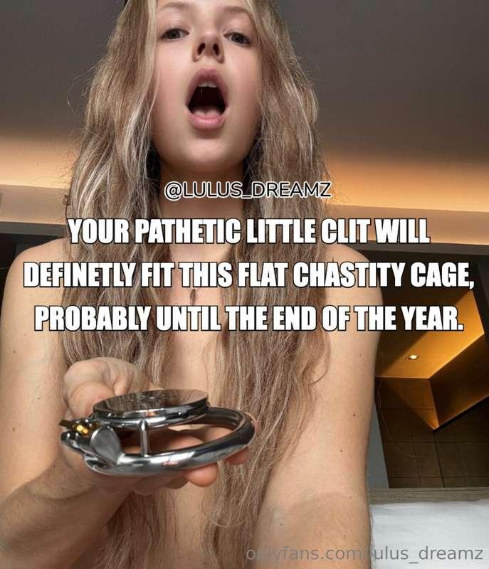 I guess we both know your loser cock belongs into this flat ..