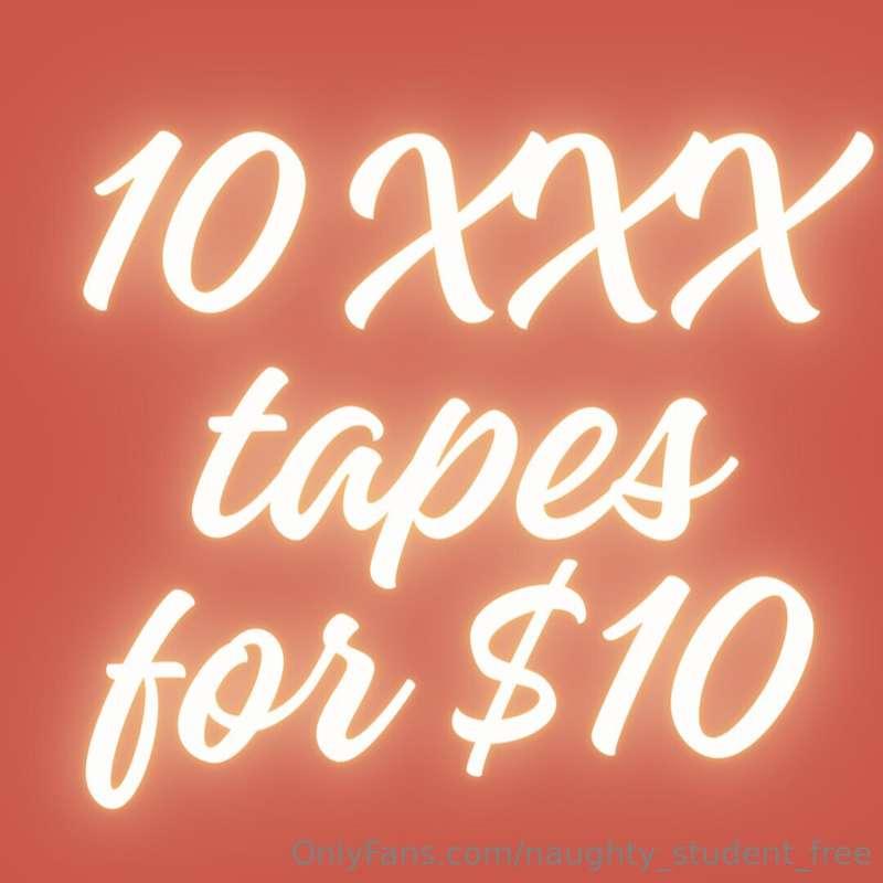 𝟭𝟬 XXX 𝗧𝗔𝗣𝗘𝗦 𝗙𝗢𝗥 $𝟭𝟬!  $𝟭 𝗣𝗘𝗥 𝗩𝗜𝗗𝗘𝗢!  𝗜 𝗡𝗘𝗩𝗘𝗥 𝗦𝗘𝗟𝗟 𝗧𝗛𝗜𝗦 𝗖𝗛𝗘𝗔..