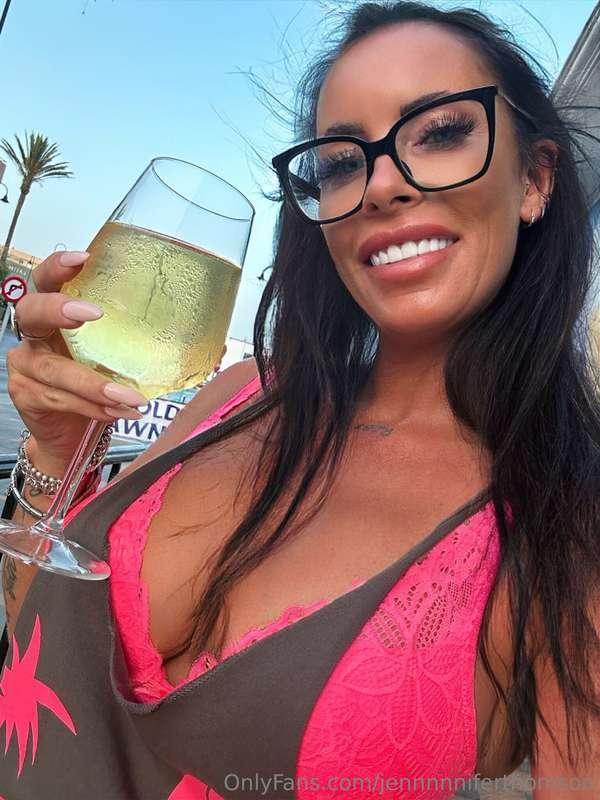 Its friday!! would be rude not to! Wine gets me super horny ..