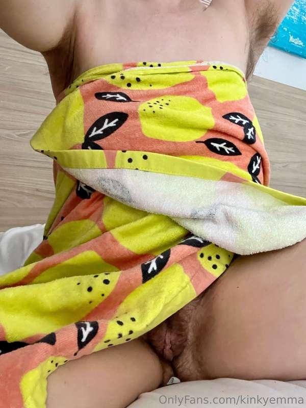 Lick me dry after I’ve showered! You’ll probably gonna get m..