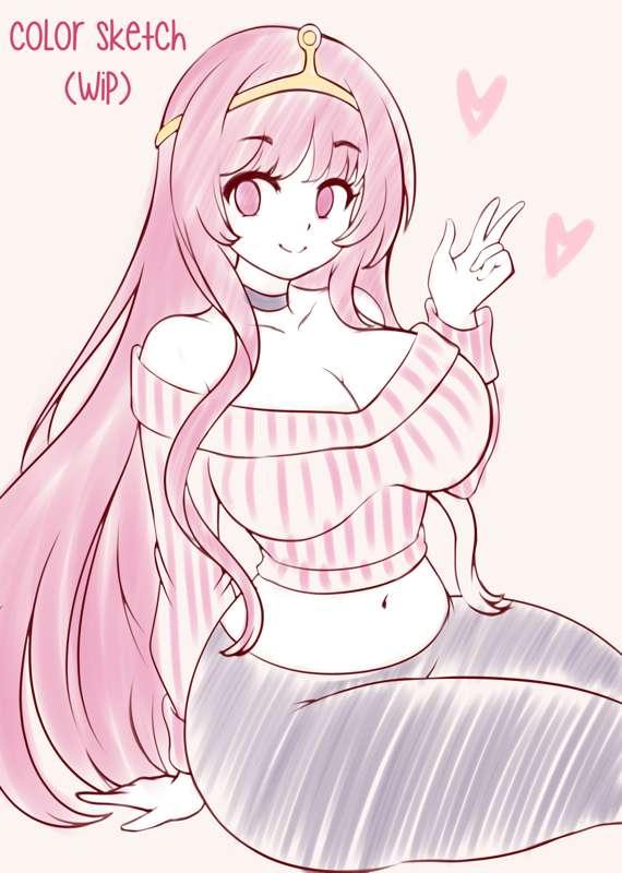 Princess Bubblegum❤～Color Skecth (WIP)