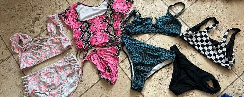 I found these old swimmies and sports bras and it’s time to ..
