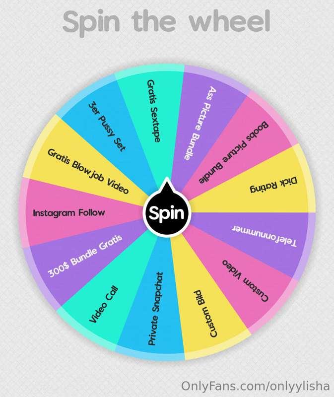 ***SPIN THE WHEEL*** 💕

lass uns spaß haben!! das ist das er..