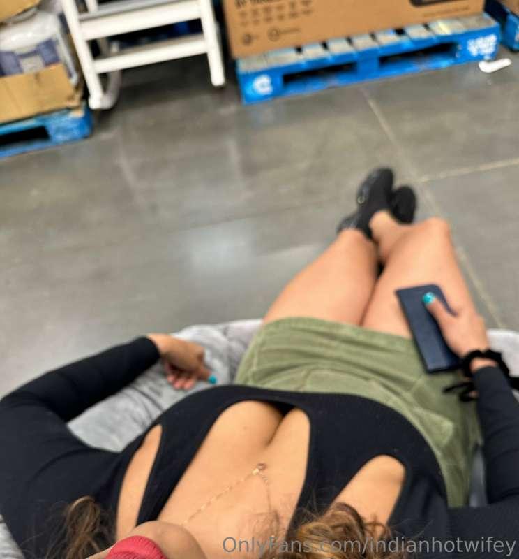 Costco shopping can be tiring...