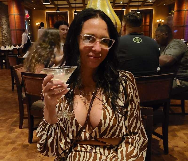 All cheers before the anal storm....she didn't see coming.  ..