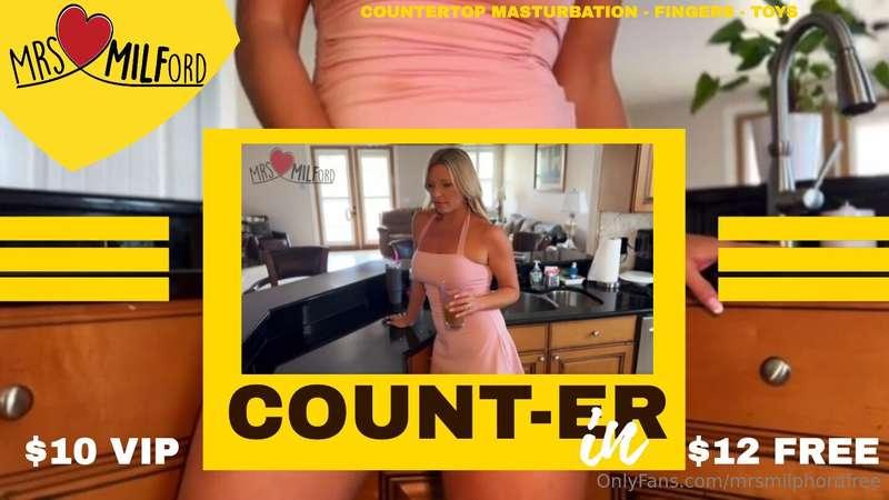 COUNT-ER INI get lost in a dirty thought while in the kitche..