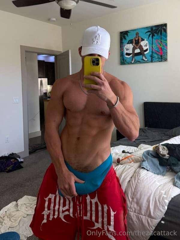 Should I take the hat off or my pants?