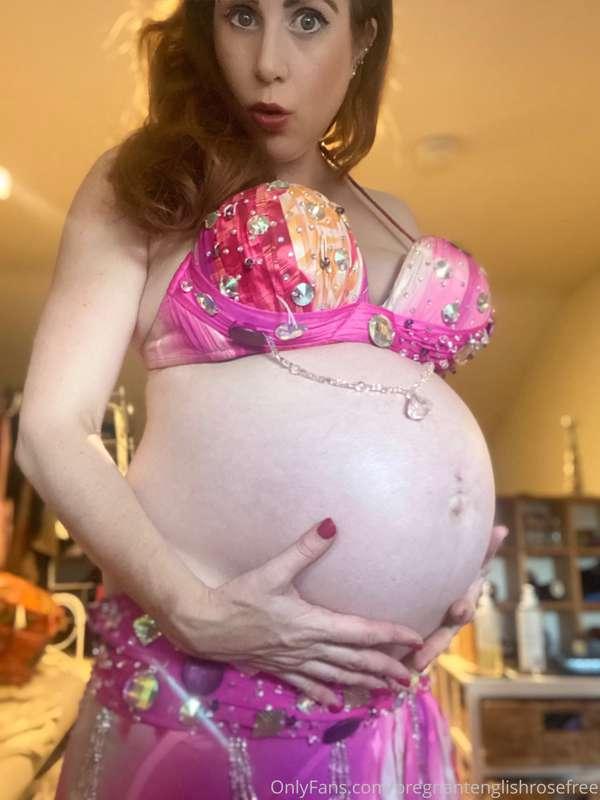 Belly belly dancer at nine months x