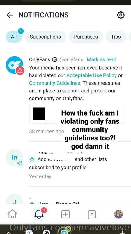 Well I hope my only fans doesn't get deleted. I really rely ..