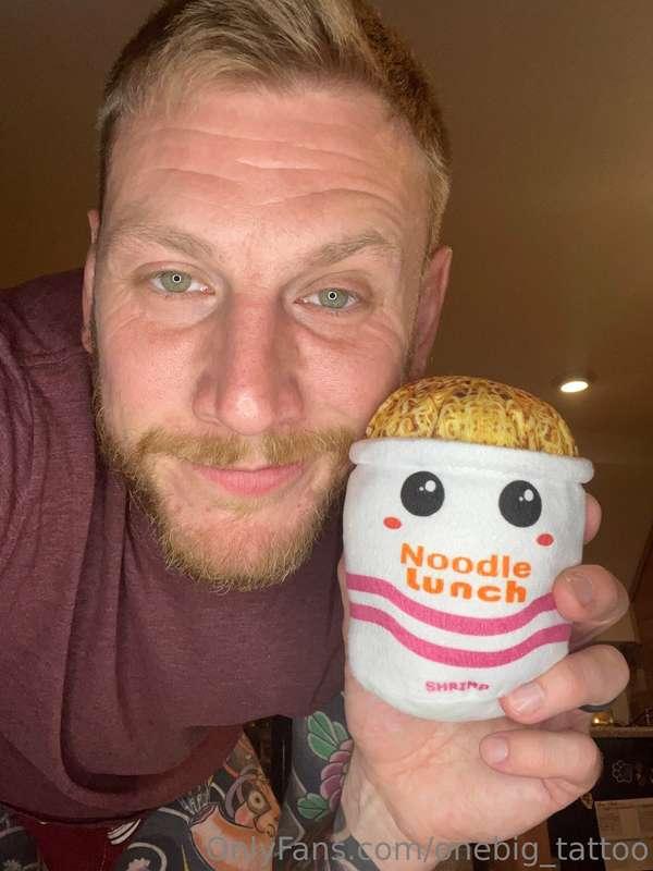 Please enjoy this ridiculously cute, stuffed toy my kid won ..