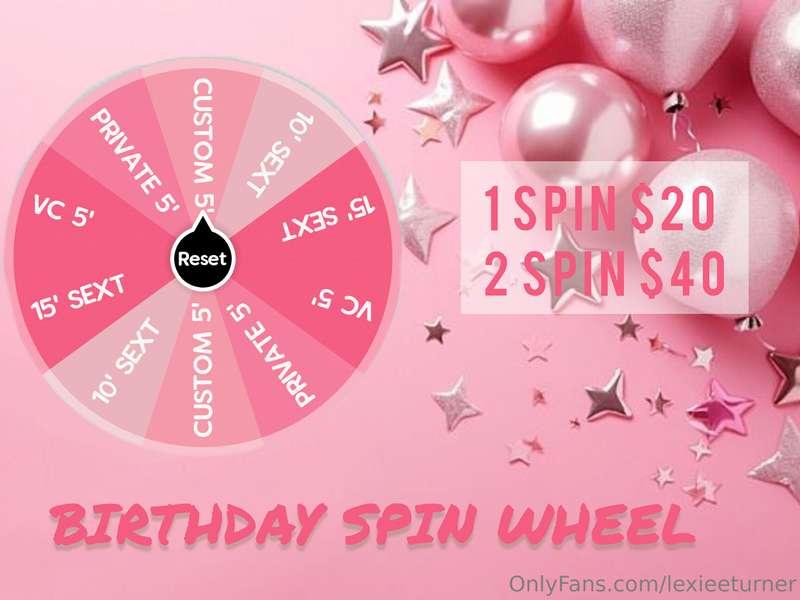 BIRTHDAY WHEEL 🎁 🎀 On my birthday month I love to be spoiler..