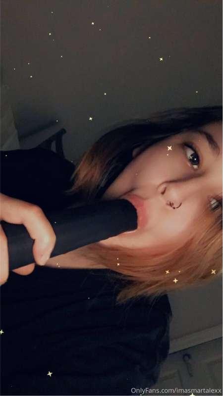 don't you wish my lips were wrapped around your cock instead..