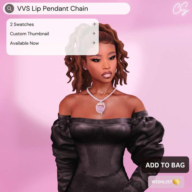 VVS Lip Pendant Chain 💎