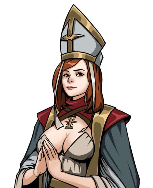 NSFW character portrait of Priestess Miria