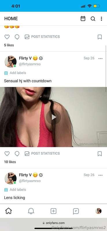 Onlyfans.com/flirtyasmrxo

On my other page 😄