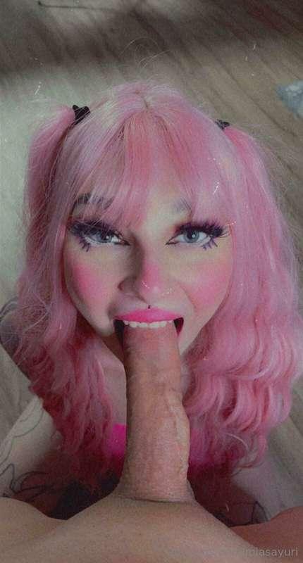 Happy with dick in my mouth🤭🤤 
If you need this blowjob vide..