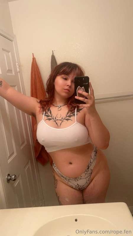 This white cami might be a liiiiittle too revealing to wear ..
