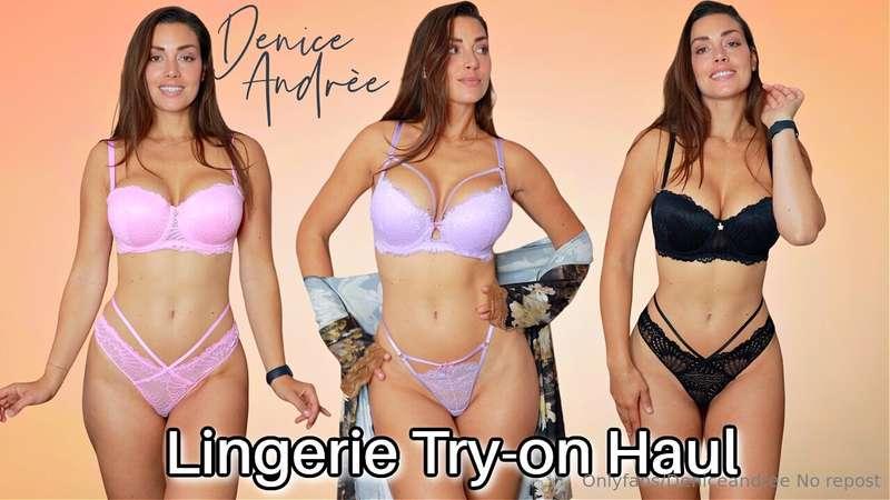 Hot lingerie Pre view!! The full try on part without edit an..
