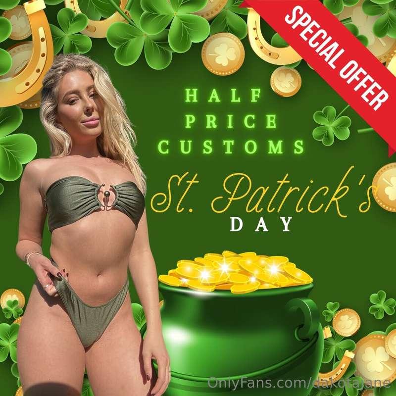 🍀🍀🍀 It's your lucky day daddy! 😏 Offer lasts till Sunday! 👀💚..