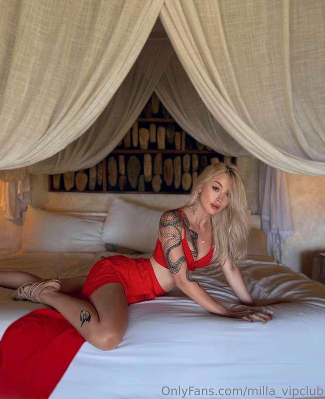 Wrapped in soft sheets and hotter than your wildest dreams. ..