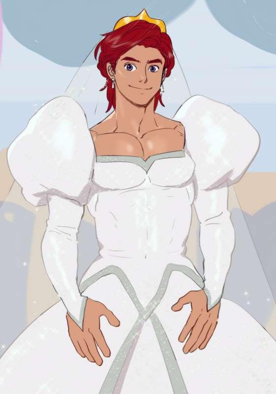 Ariel's wedding dress