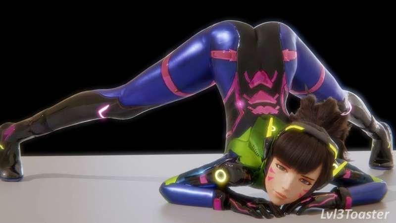 Patreon only - D.Va Jack-o-pose 