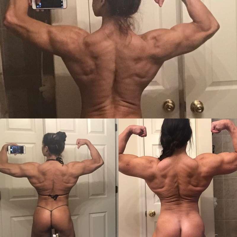 Here is a fun transformation pic. The top is how my back loo..