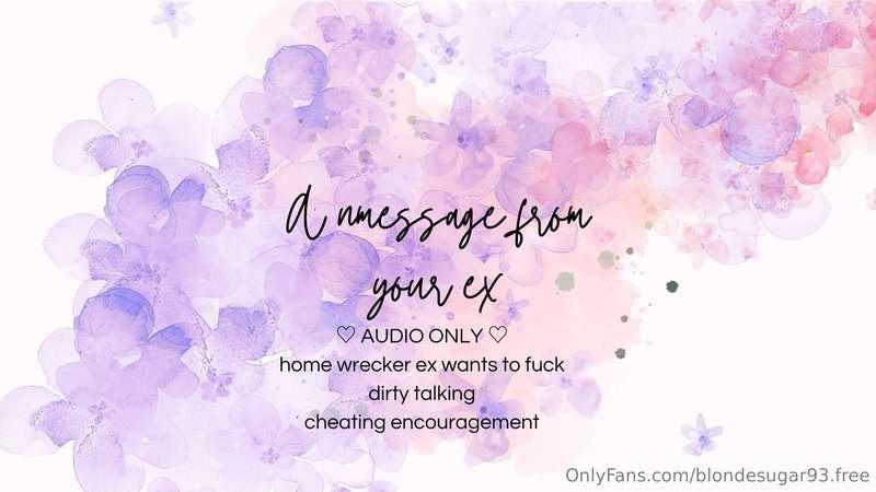 ***A tempting message from your ex (audio only)*** You've bl..