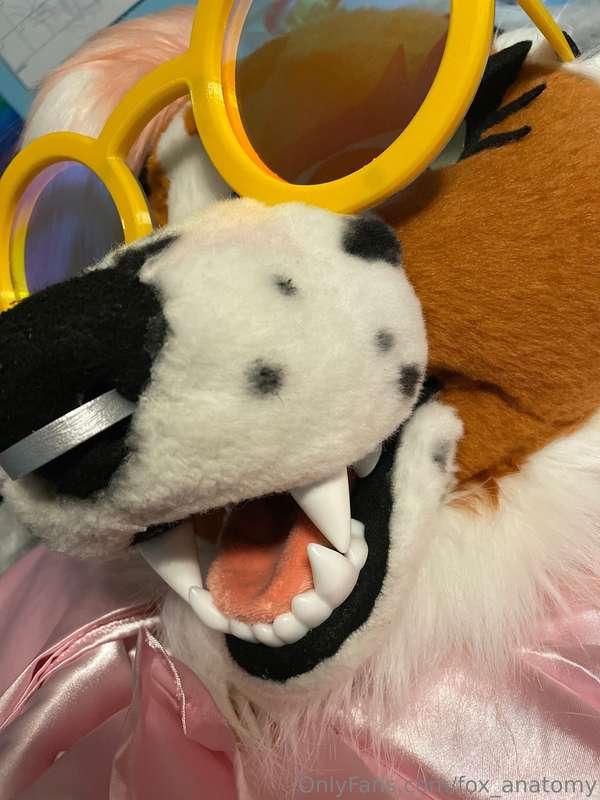 Fursuit updates~ new teeth and nose ring