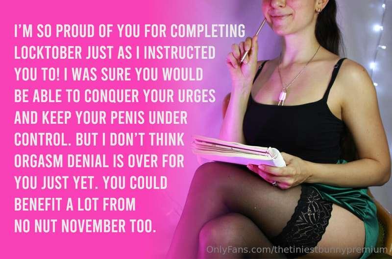 YOUR SEX THERAPIST PRESCRIBES NO NUT NOVEMBER / PART 1