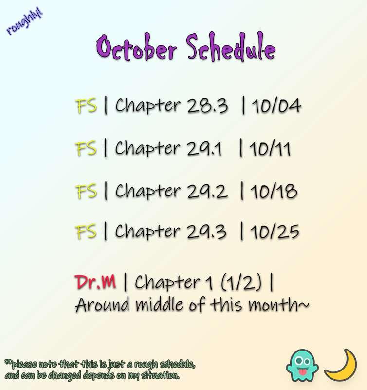 October Comic Schedule~~~