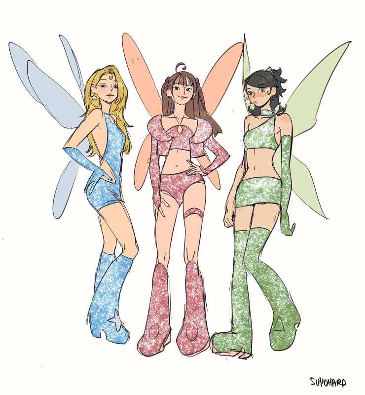 power puff gorls x winx club
